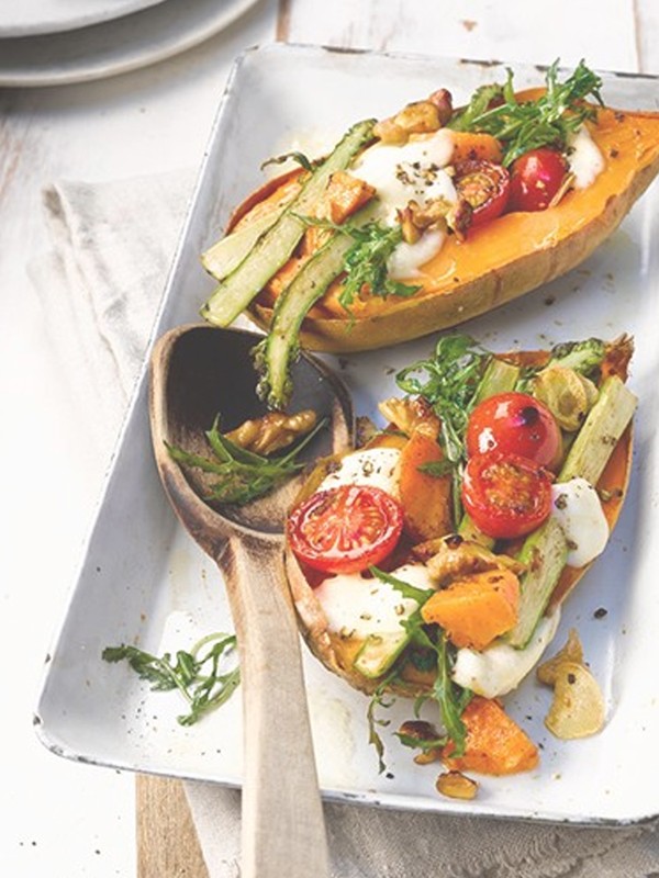 Speedy Stuffed Sweet Potato