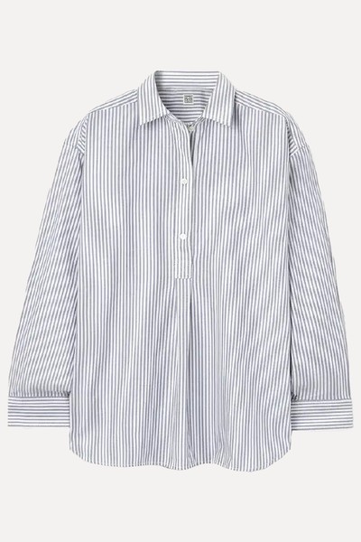 Striped Cotton-Poplin Shirt from Toteme