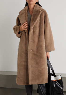 Maria Oversized Faux Fur Coat from Stand Studio