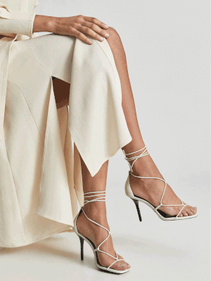 Kali Leather Strappy Wrap Sandals, £168