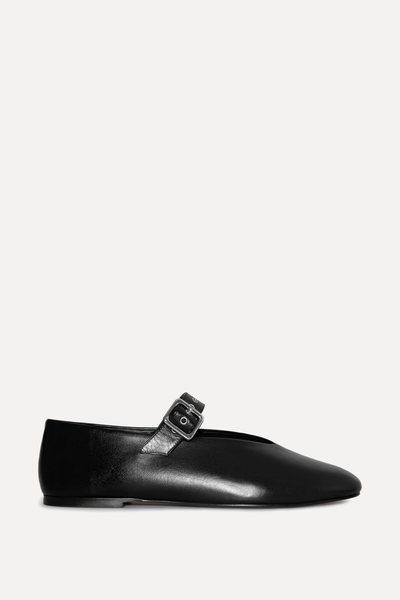 Leather Mary-Jane Flats from COS