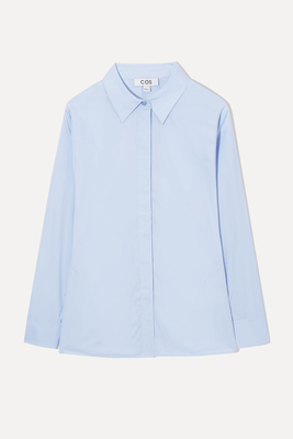 Oversized Waisted Poplin Shirt from COS