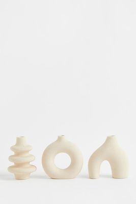 3-pack mini stoneware vases from H&M