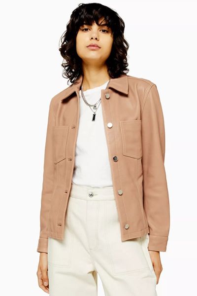 Nude Leather Jacket