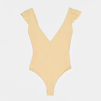 Ruffled Swimsuit from Bershka