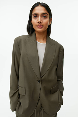 Relaxed Wool-Blend Blazer  from ARKET