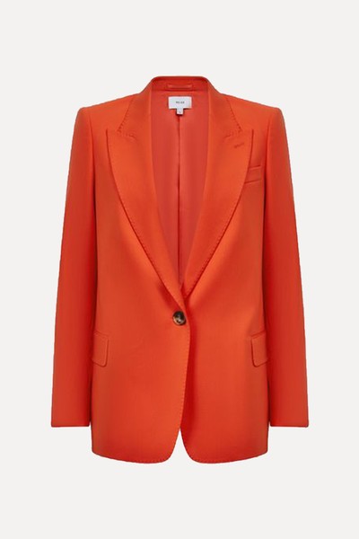 Tailored Fit Wool Blend Single Breasted Suit Blazer  from Reiss