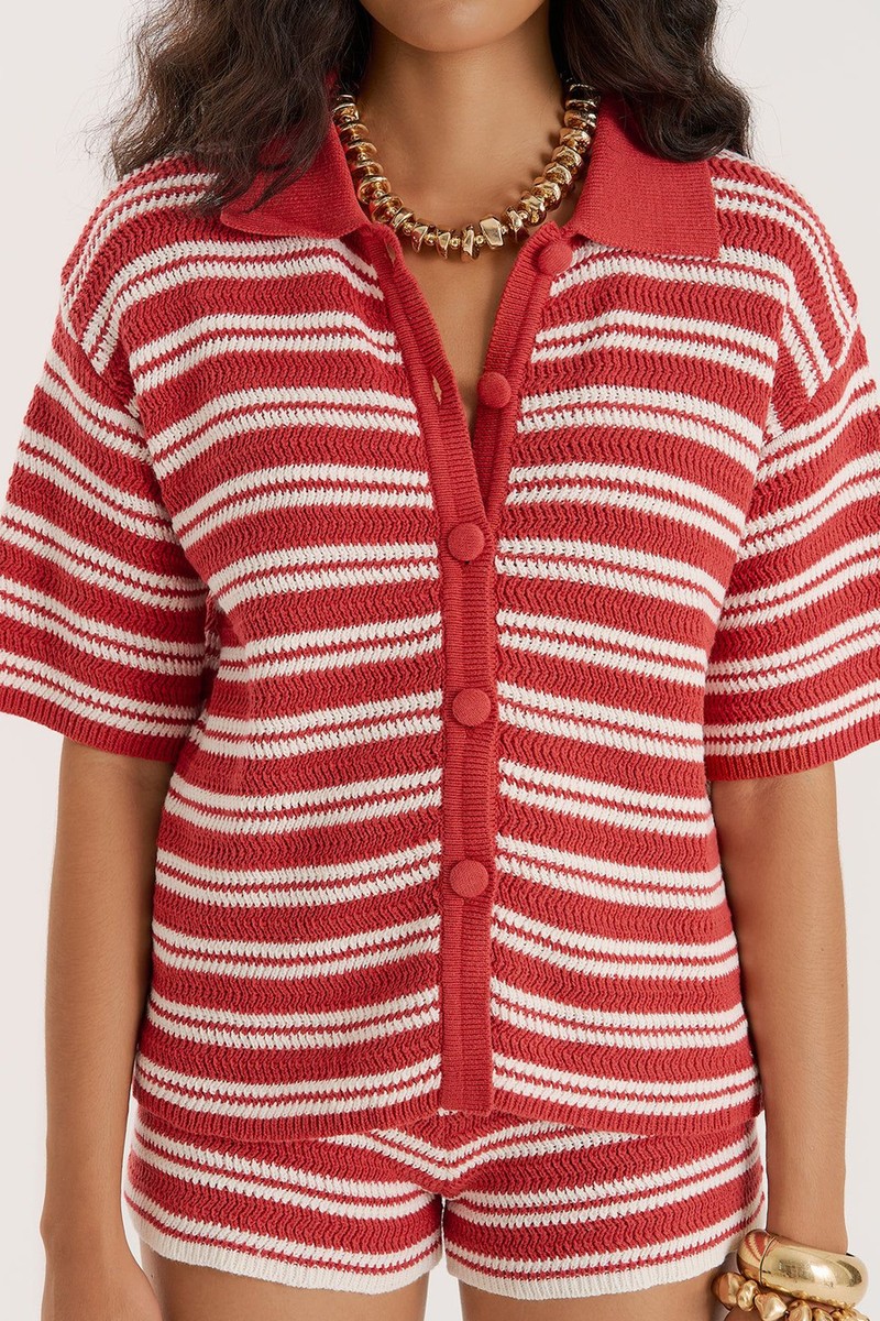 Stripe Knitted Shirt from 4th and Reckless