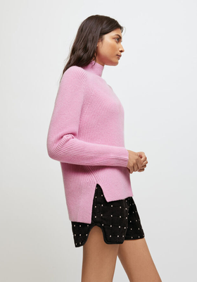 Cashmere Pullover With Stand-Up Collar