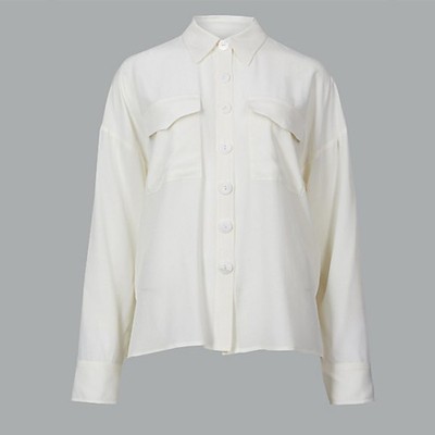 Pure Silk Long Sleeve Shirt