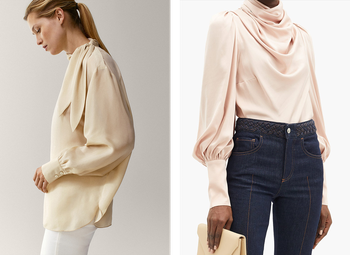 18 Chic Silk Blouses To Wear Now