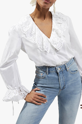Broderie Anglaise Cotton Blouse from French Connection
