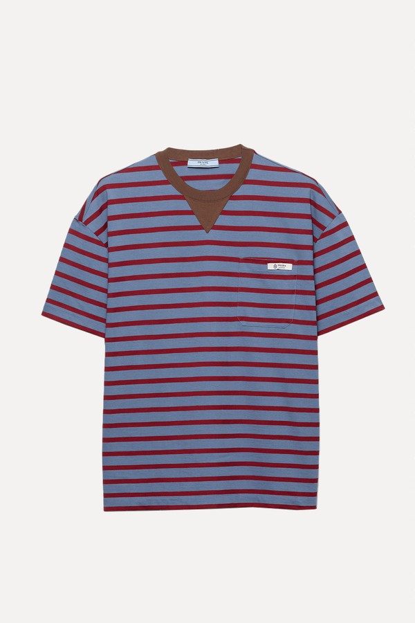 Oversized Striped Jersey T-Shirt