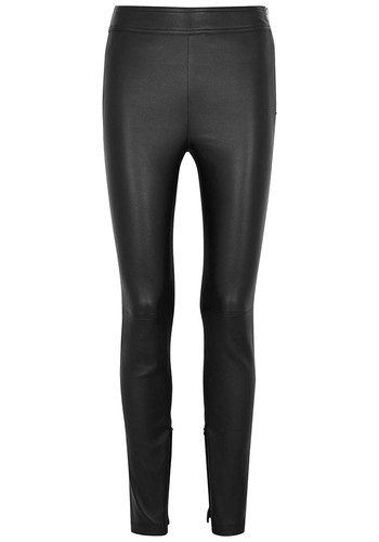 Black Leather Leggings from Helmut Lang