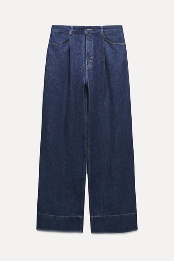 Z1975 Wide Leg Pleats Jeans from Zara