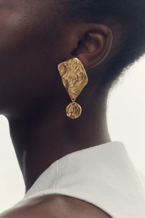 Mason Molten Large Drop Earrings