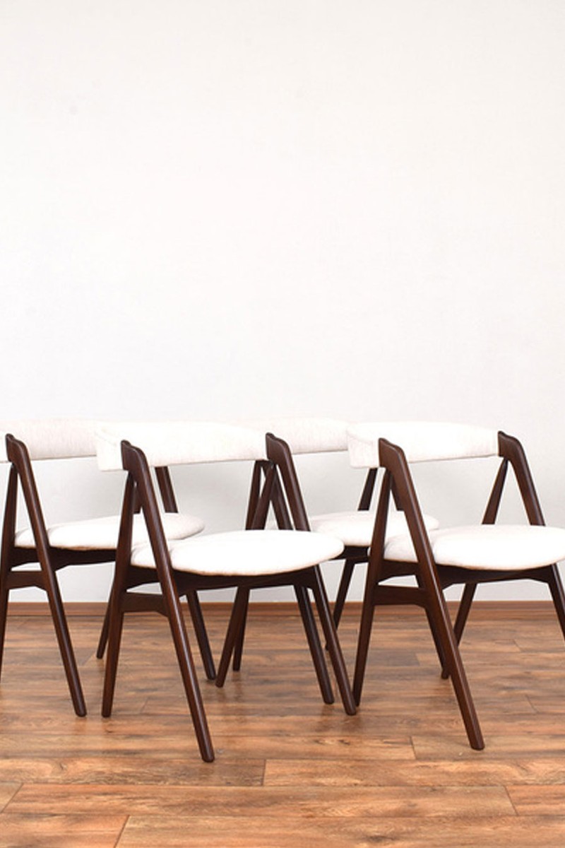 Mid Century Danish Teak Dining Chairs from Thomas Harlev For Farstrup