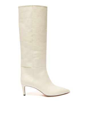 Lizard-Effect Leather Knee-High Boots from Paris Texas