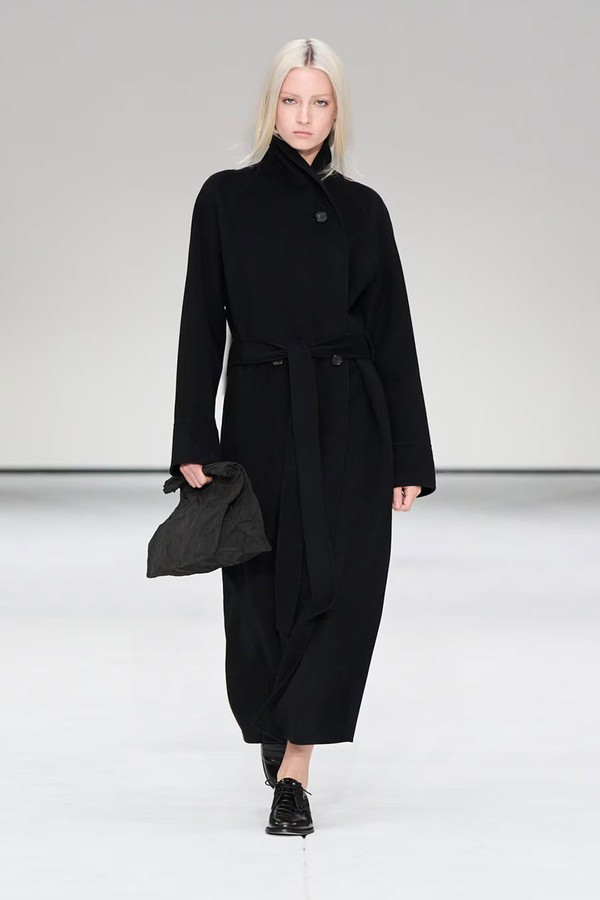 Belted Double-Faced Wool Long Coat from COS