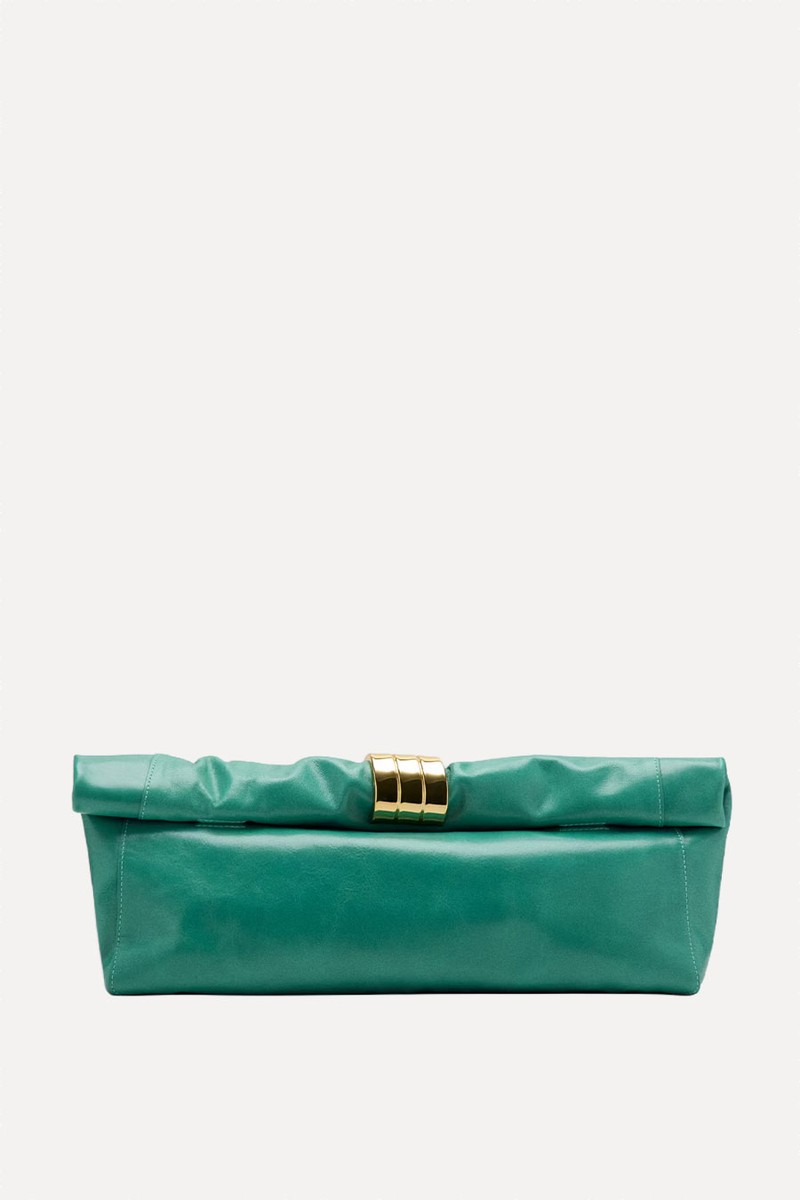 Leather Clutch Bag  from Mango