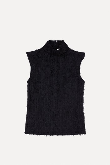 Textured Sleeveless Top