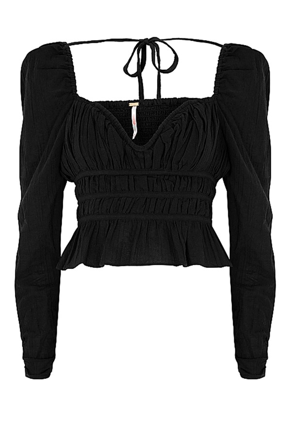 Chloe Cropped Cotton Top from Free People