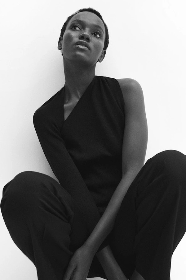Asymmetrical Slit Top from Mango