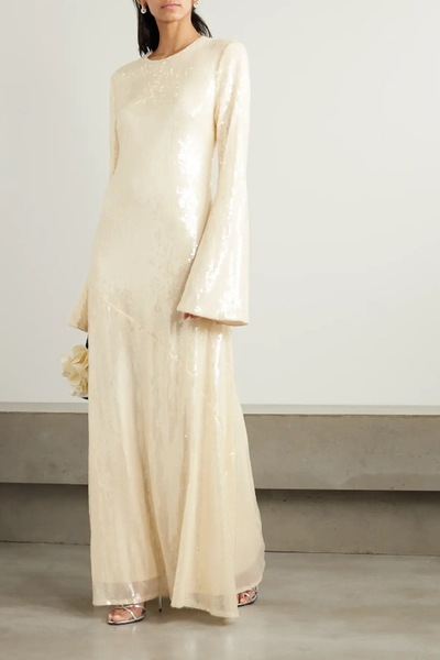 Kaisa Sequined Stretch Recycled-Jersey Maxi Dress, £400 | Rotate Birger Christensen 