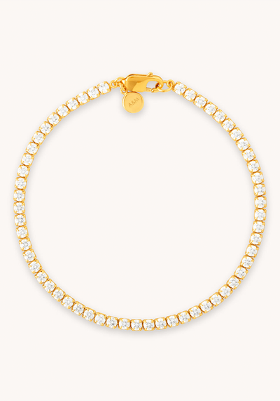 Bold Tennis Chain Bracelet in Gold
