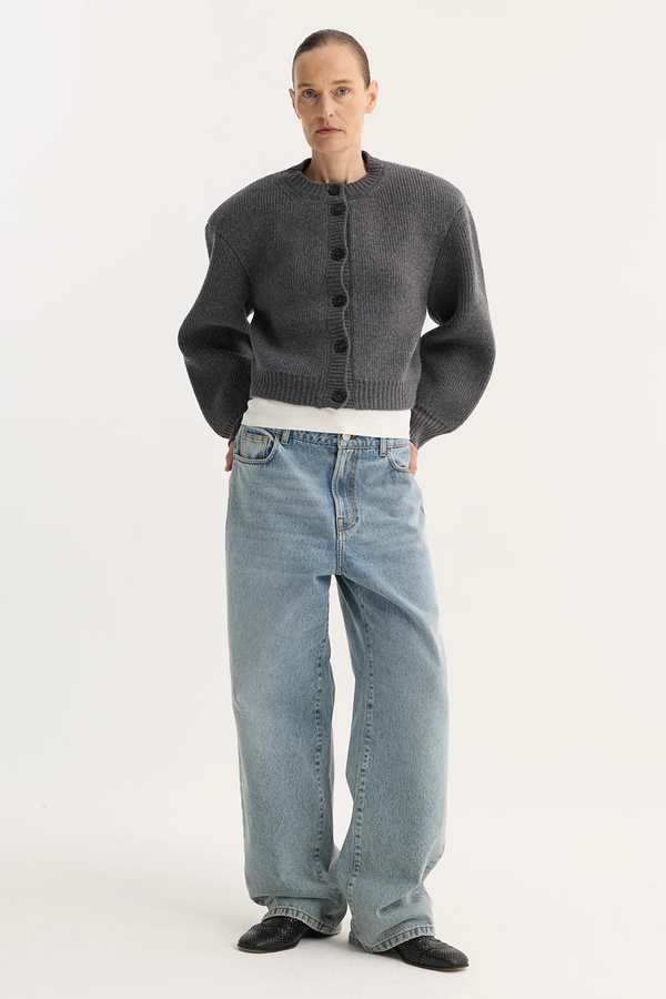 Statement Shoulder Cardigan from Róhe