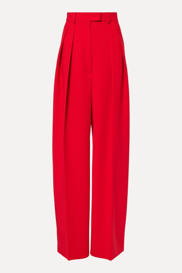 Abadan Wool-Blend Canvas Wide-Leg Pants from Sportmax