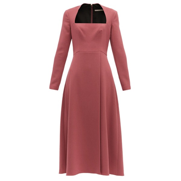 Wool-Crepe Midi Dress from Emilia Wickstead