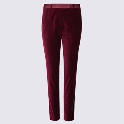 Cotton Rich Slim Leg Trousers