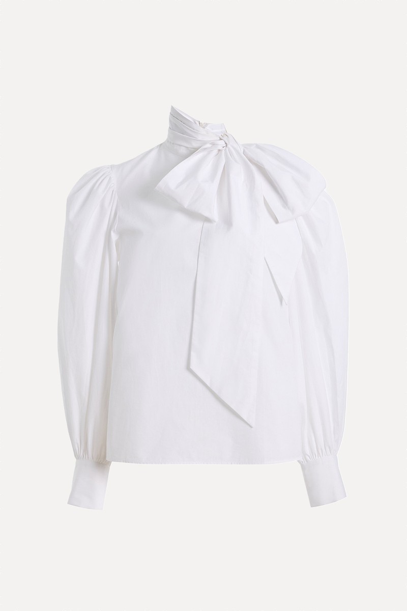 Winona Pussy-Bow Cotton Top from Françoise