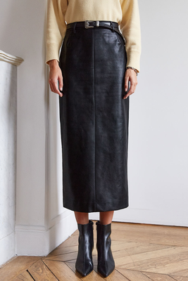 Yve Maxi Leather Skirt from Pixie Market