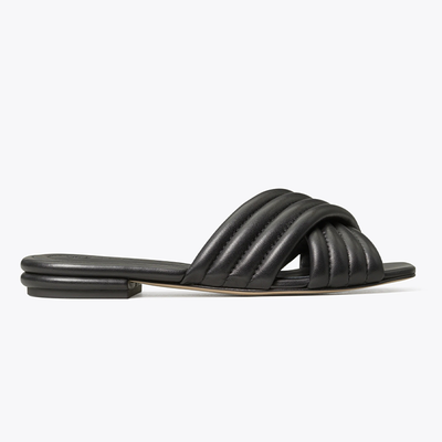 Kira Quilted Flat Slide from Tory Burch