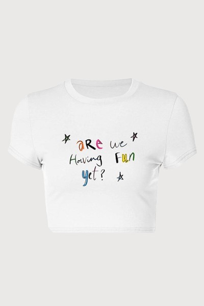 Are We Having Fun Yet Baby Tee from Kiwi & Co.