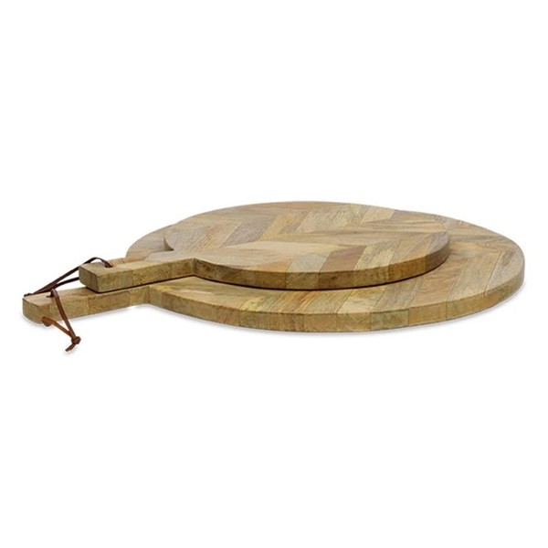 Herringbone Round Pizza Board 