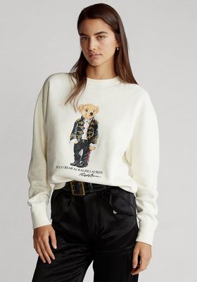 Holiday Polo Bear Fleece Sweatshirt