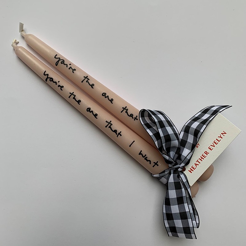 Pair Of You're The One Candles from Heather Evelyn