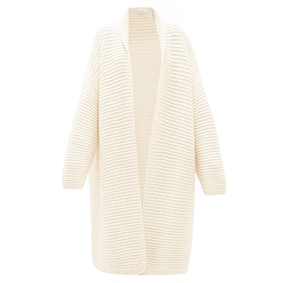 Oversized Chunky-Knit Cashmere Cardigan from Raey