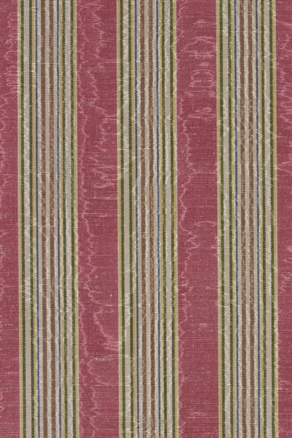 Misa Moiré Stripe Geranium from Marvic Textiles