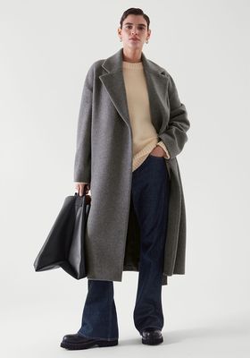 Belted Wool-Blend Coat from COS