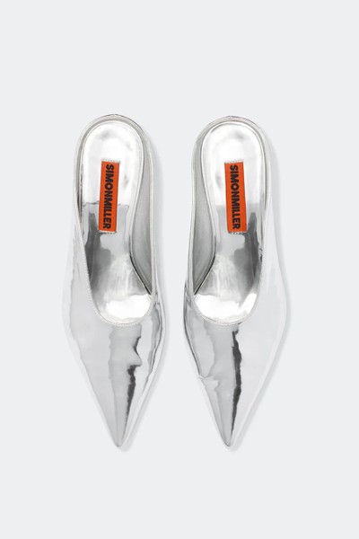 Chrome Pointed Gala Mules from Simon Miller