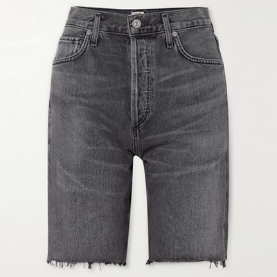 Claudette Frayed Organic Denim Shorts from Citizens Of Humanity 