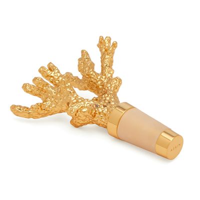 Coral 24kt Gold-Plated Bottle Stopper from Aerin