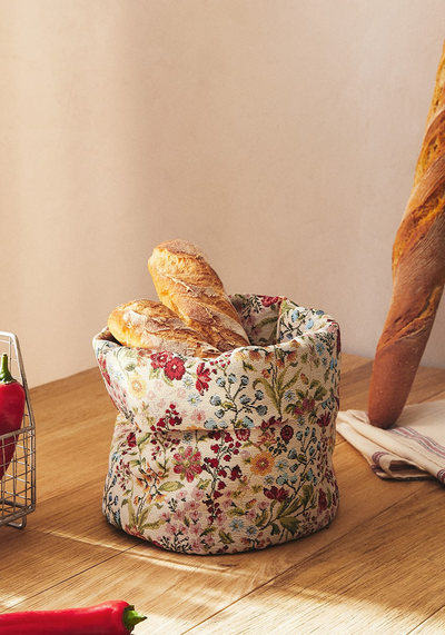 Floral Jacquard Bread Basket from Zara Home