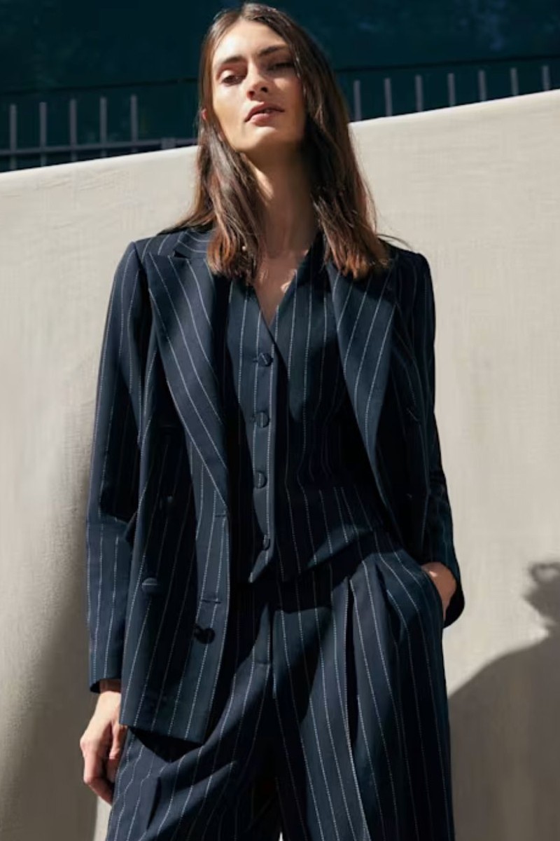 Pia Pinstripe Blazer
