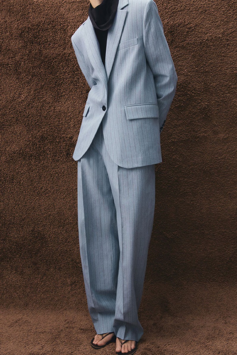 Pinstripe Suit Trousers from Mango