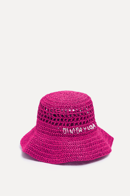 Raffia Bucket Hat from Bimba Y Lola